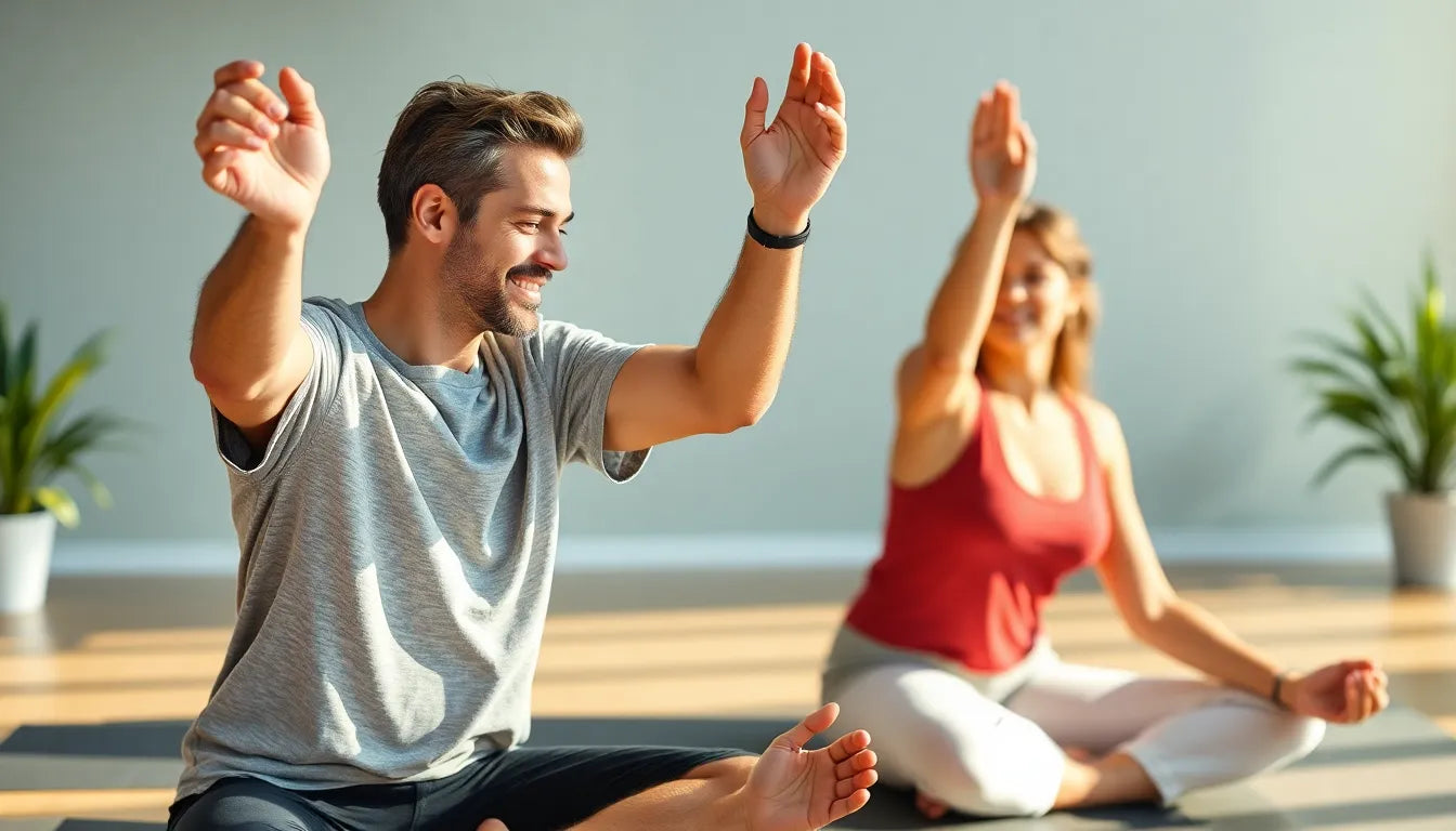 Musik für Übungsleser: Dehnübungen mit Rhythmus und Entspannung - Illustration