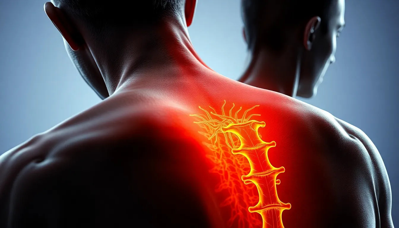 Rückenschmerzen verstehen und den Bandscheibenvorfall besiegen - Illustration