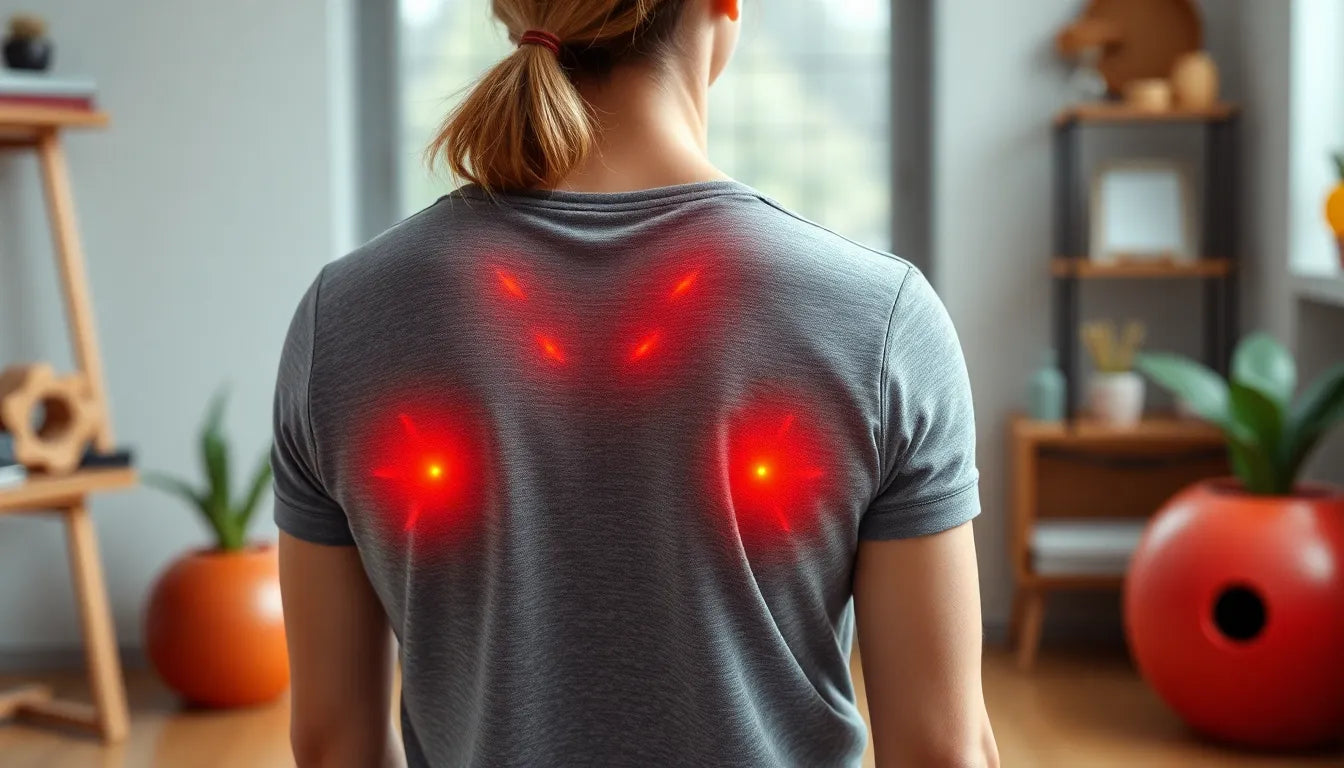 Übungsleser: effektive Übungen bei Schmerzen im oberen Rücken - Illustration