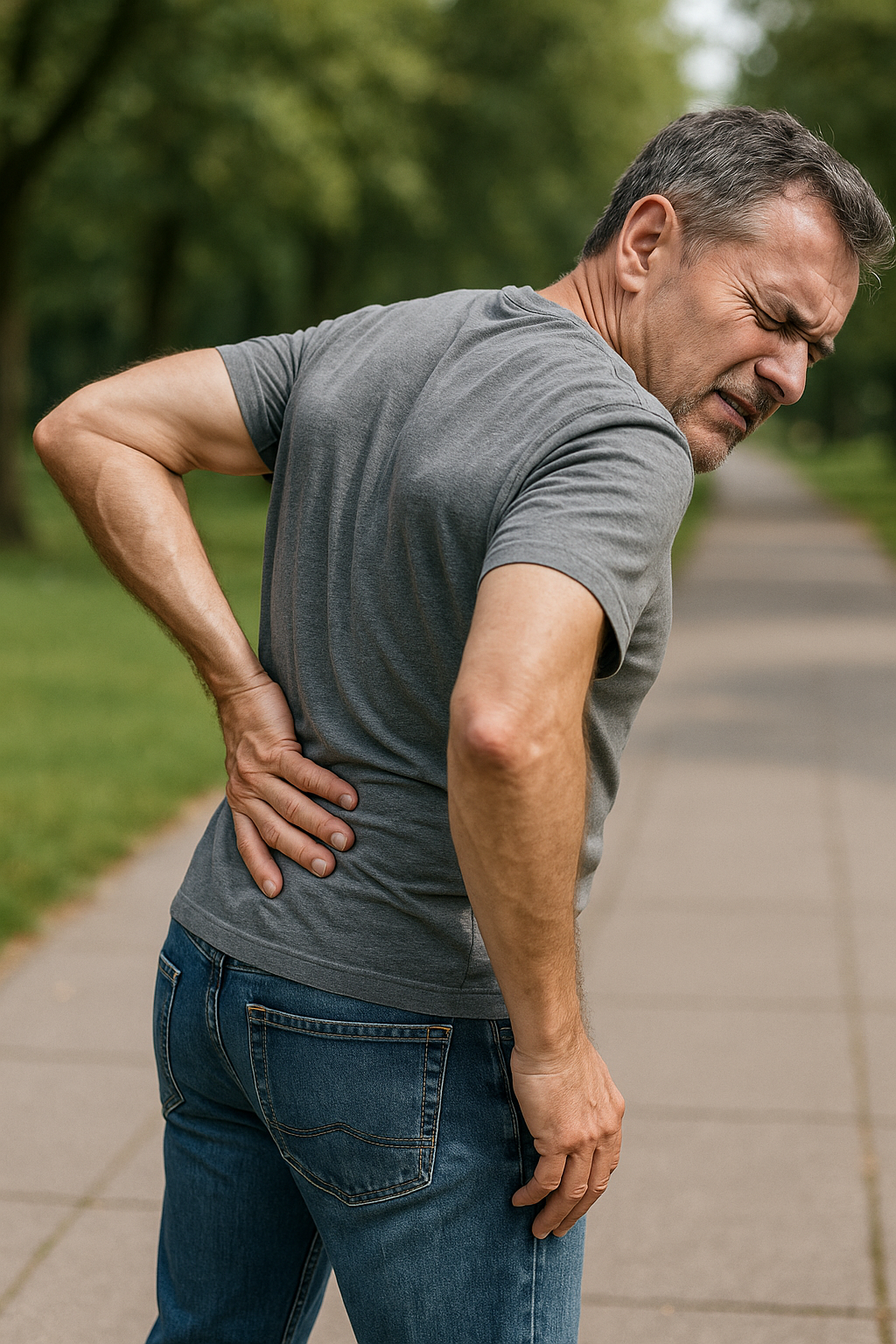 Schmerzen in der Lende nach dem Gehen lindern: Tipps für ein schmerzfreies Leben - Illustration