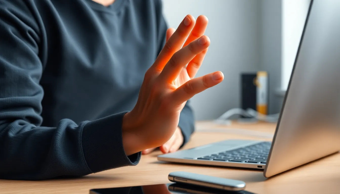 Übungsleser: effektive dehnübungen gegen mausarm für schmerzfreie tage - Illustration