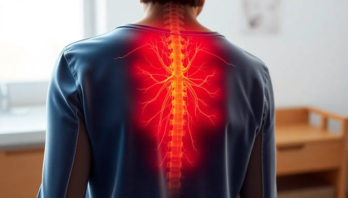 Wenn der Bauch drückt und der Rücken schmerzt: Ursachen und Lösungen entdecken - Illustration