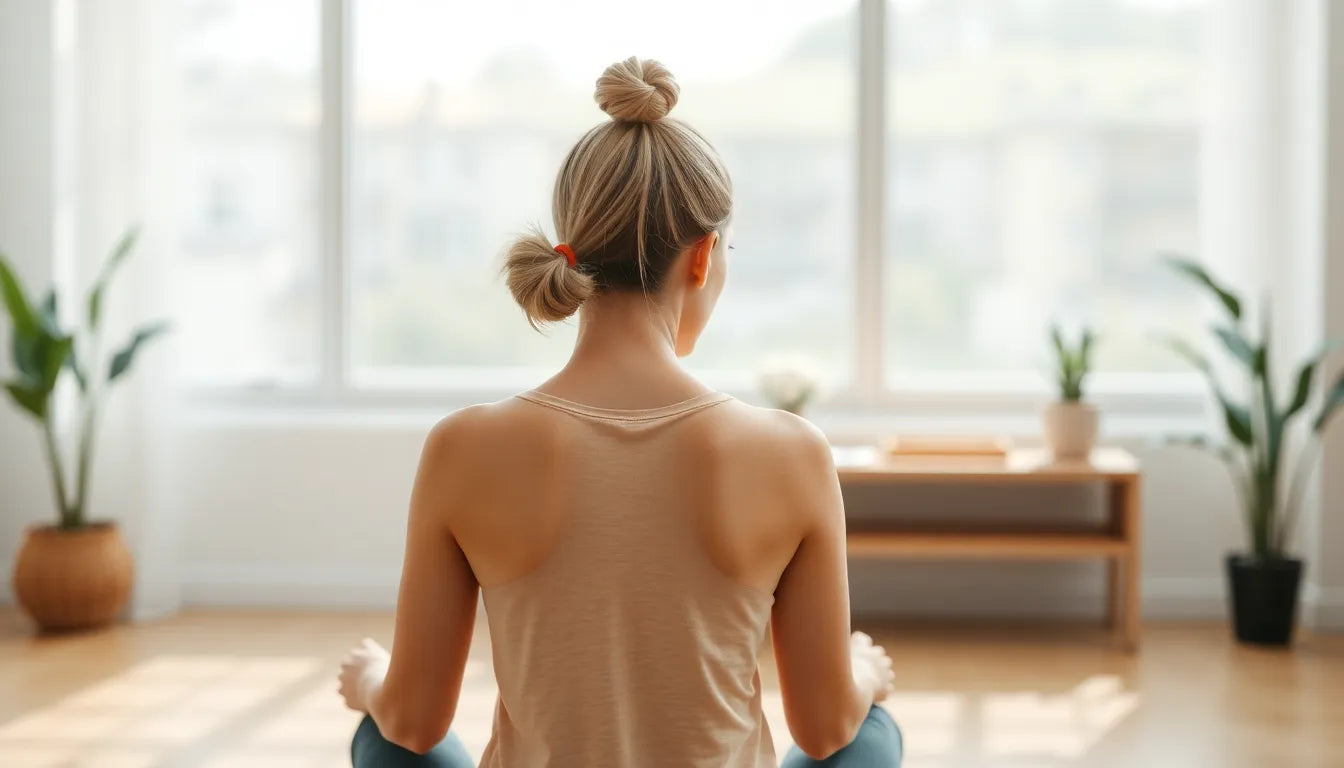 Übungsleser aufgepasst: effektive dehnübungen für nacken und schultern - Illustration