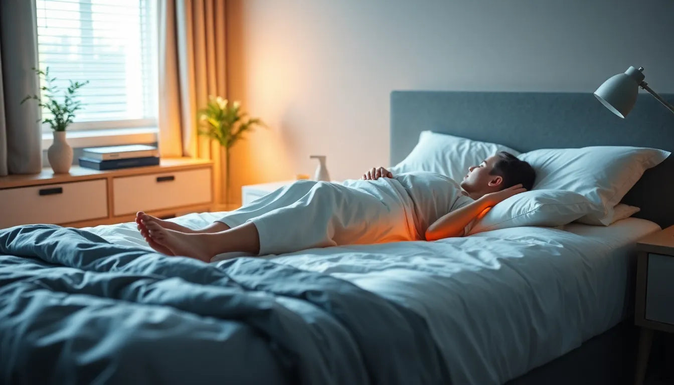 Schlaflos vor Schmerz? So lindern Sie Bandscheibenvorfall-Beschwerden im Liegen - Illustration