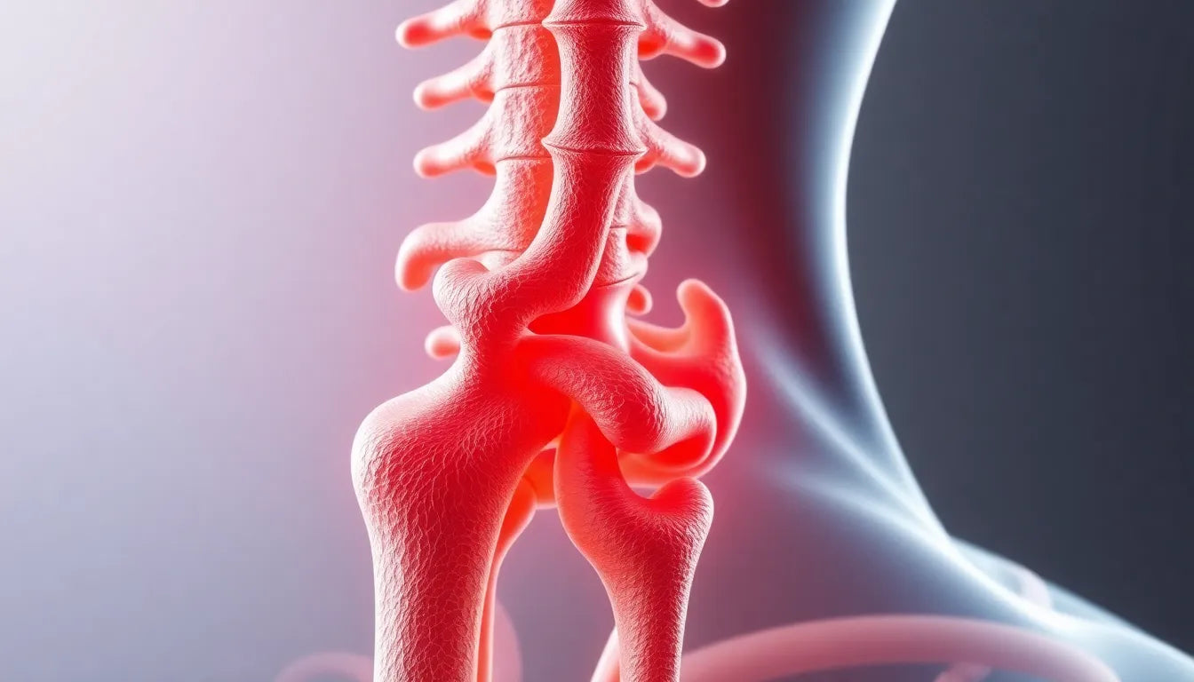 Leben ohne Schmerzen: Wege zur Linderung bei zervikalem bandscheibenvorfall mit radikulopathie - Illustration
