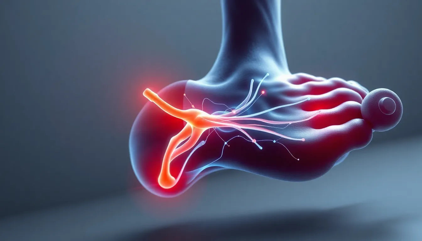 Wenn der Fuß schmerzt: was ein bandscheibenvorfall damit zu tun hat - Illustration