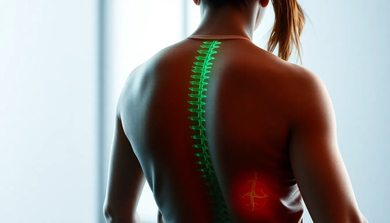 Schmerzfrei und stark: effektives Training bei Bandscheibenvorfall - Illustration