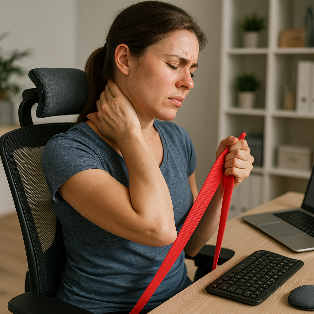 Übungsleser aufgepasst: effektive Strategien gegen Nackenverspannungen - Illustration