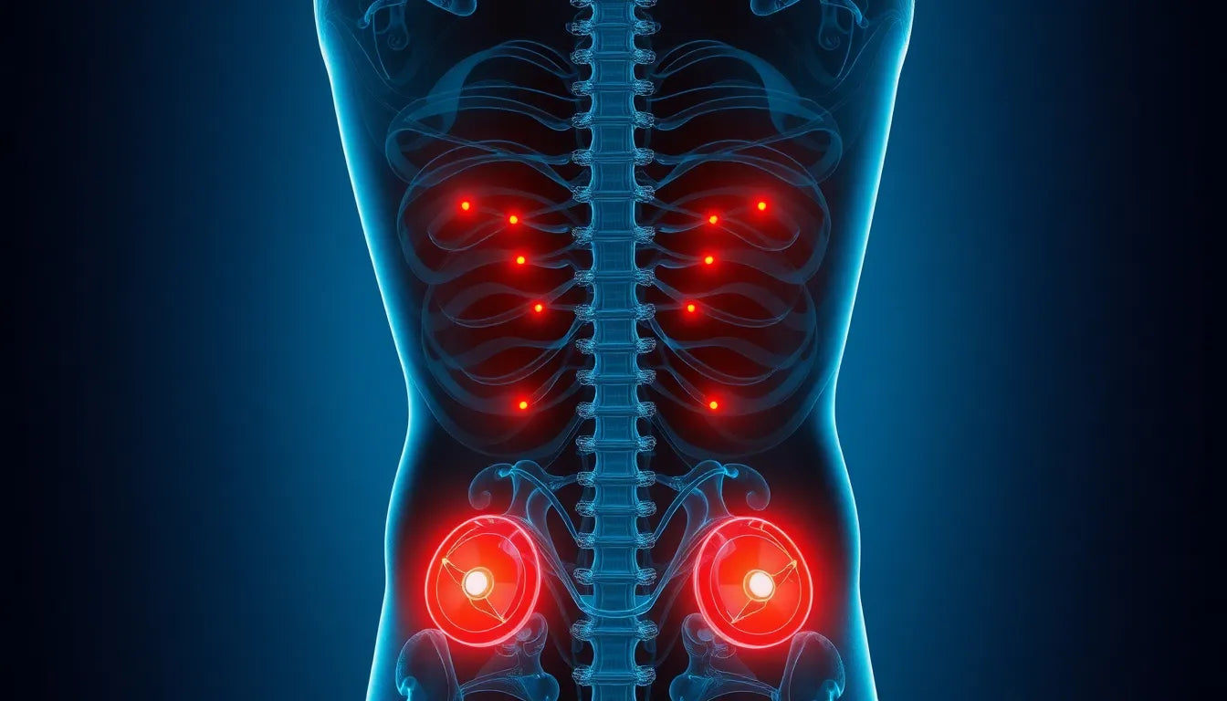 Schmerzen im unteren Rücken links: Ursachen und Lösungen entdecken - Illustration