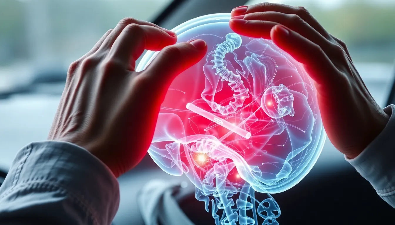 Schnelle Hilfe bei nackenschmerzen nach einem autounfall: was Sie wissen müssen - Illustration