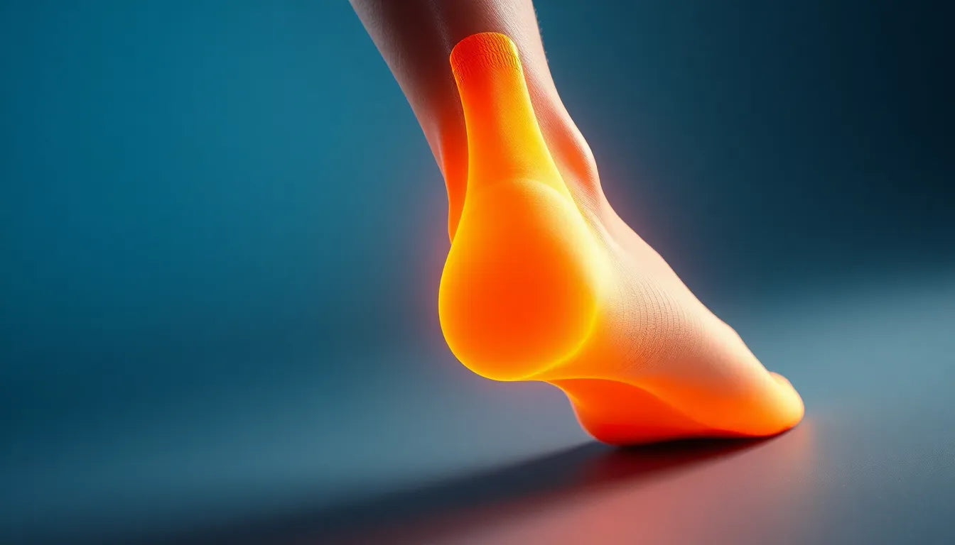 Fersenschmerzen verstehen und lindern: Der Weg zu schmerzfreien Schritten - Illustration