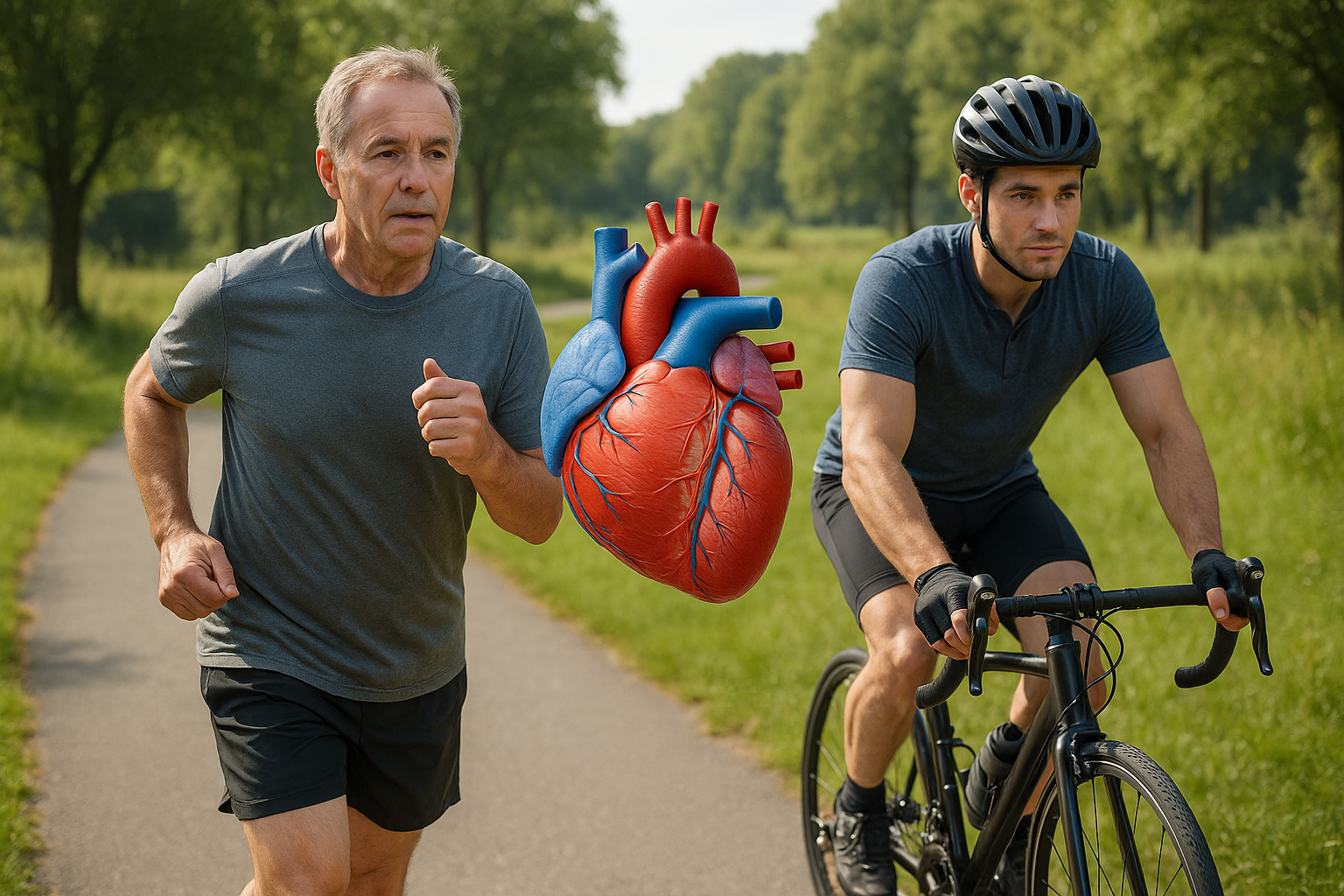 Entdecke die Kraft von cardio training für ein gesundes Herz - Illustration
