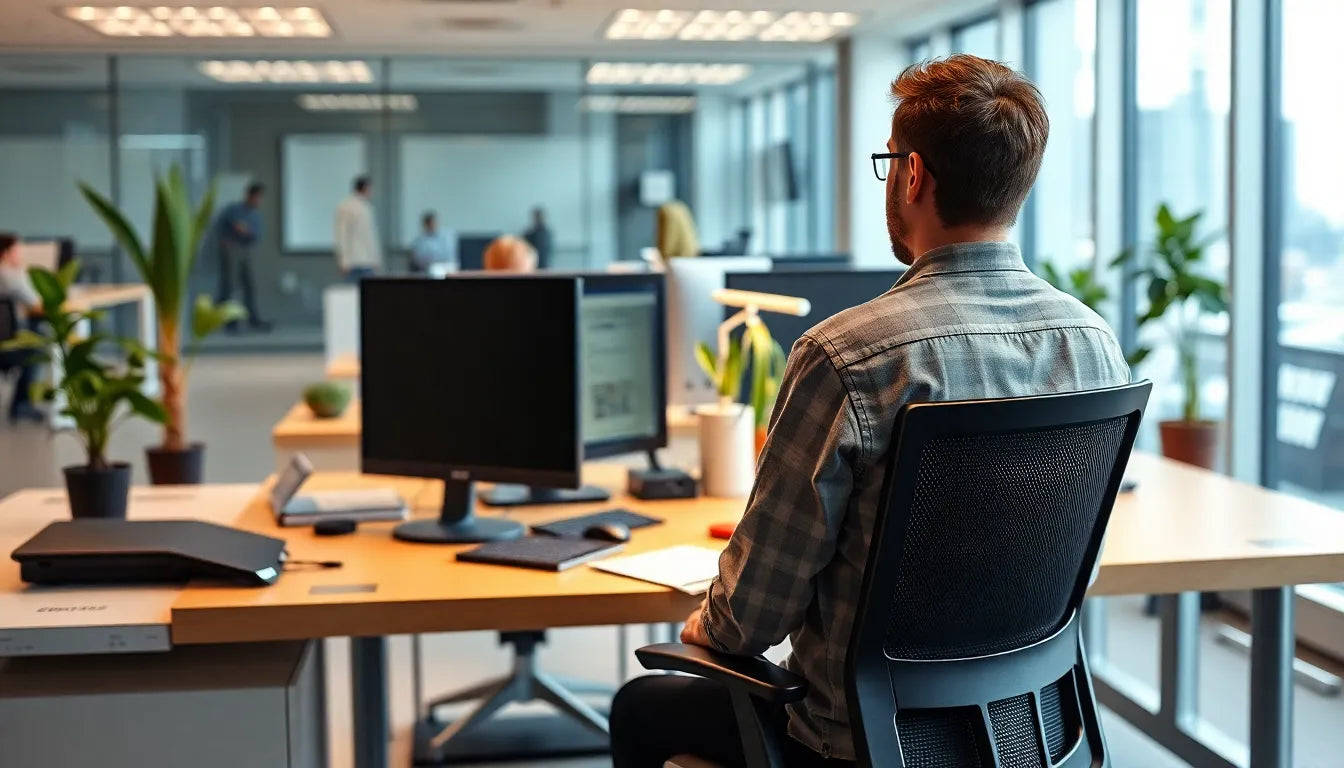 Ergonomie für den Alltag: Tipps und Tricks auf Englisch - Illustration