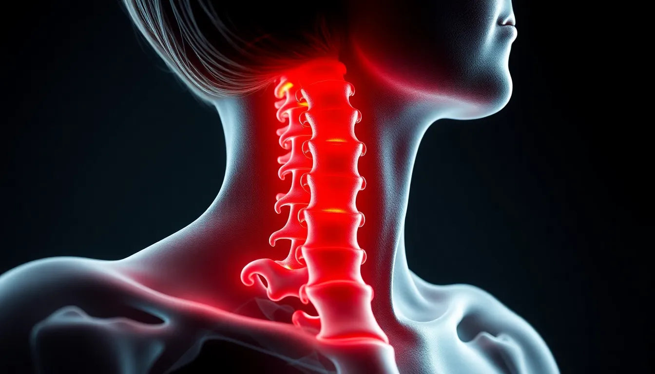 Übungsleser: effektive Übungen bei einem Bandscheibenvorfall der Halswirbelsäule - Illustration