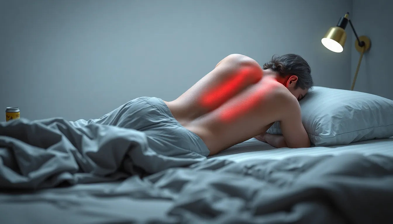 Schlaf ohne schmerzen im unteren rücken: einfache tipps für besseren schlaf - Illustration