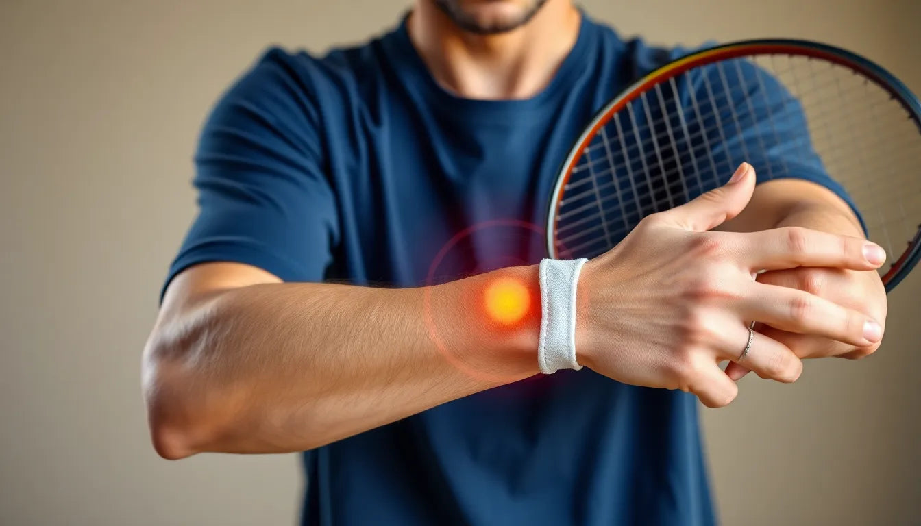 Effektive Übungen für Übungsleser zur Linderung von Tennisarm-Beschwerden - Illustration