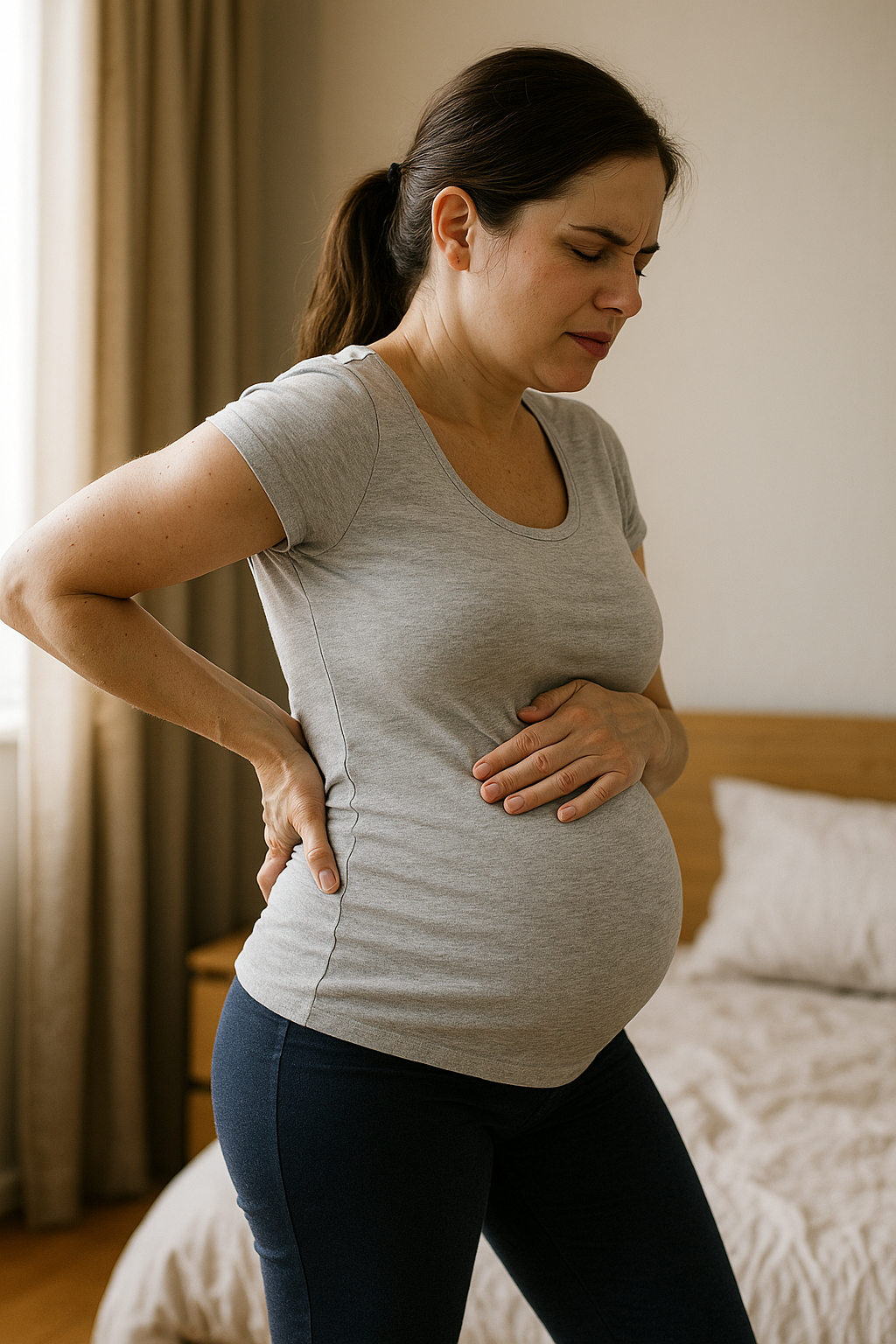 Rückenschmerzen in der frühschwangerschaft: was sie wissen sollten und wie sie linderung finden - Illustration