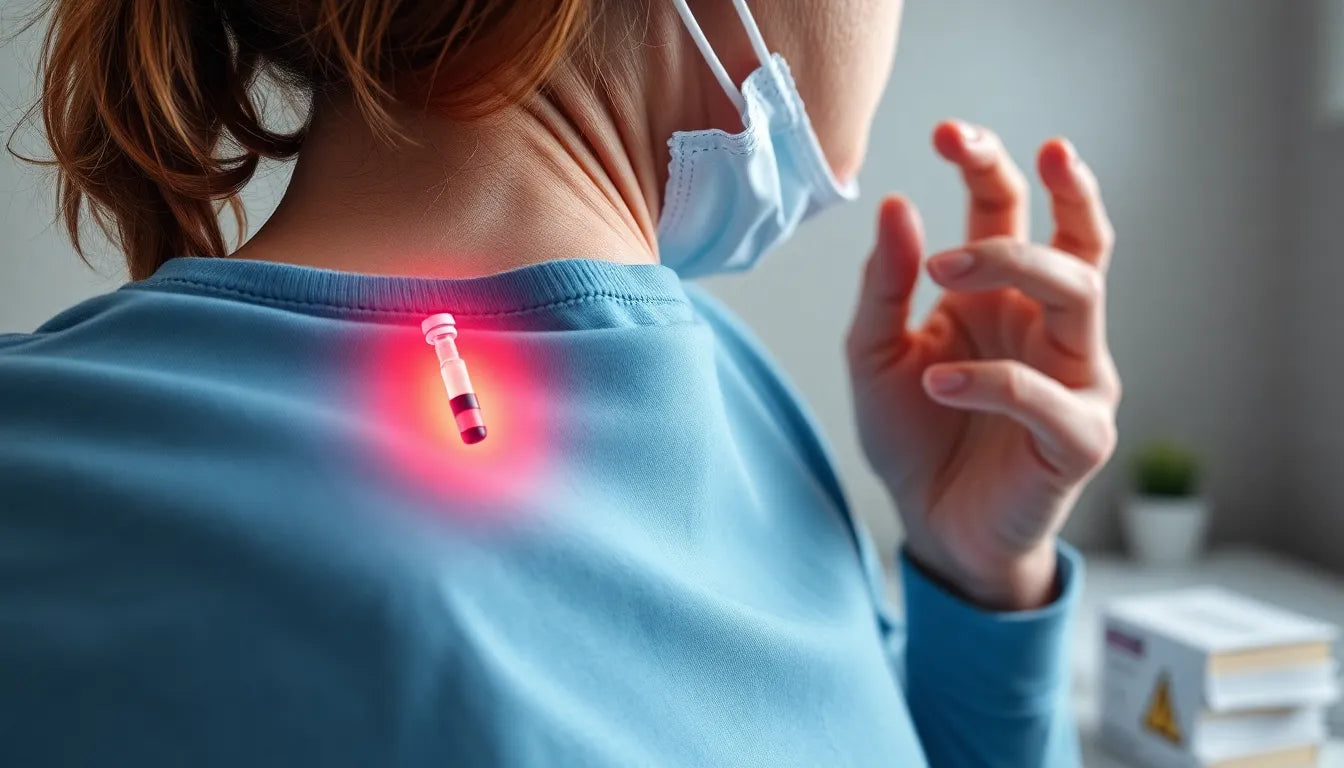 Impfung und rückenschmerzen verstehen und lindern - Illustration