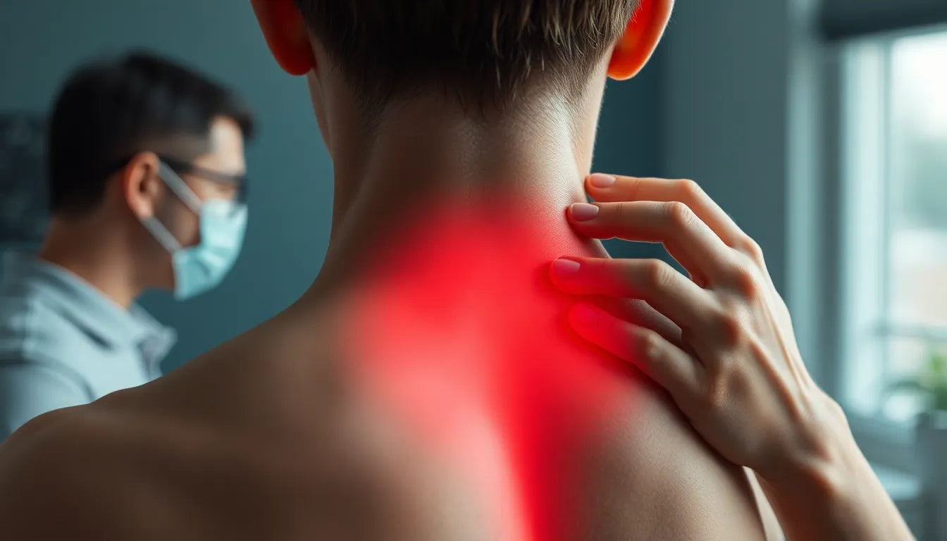 Rückenschmerzen bei Erkältung: was dahinter steckt und wie Sie Linderung finden - Illustration