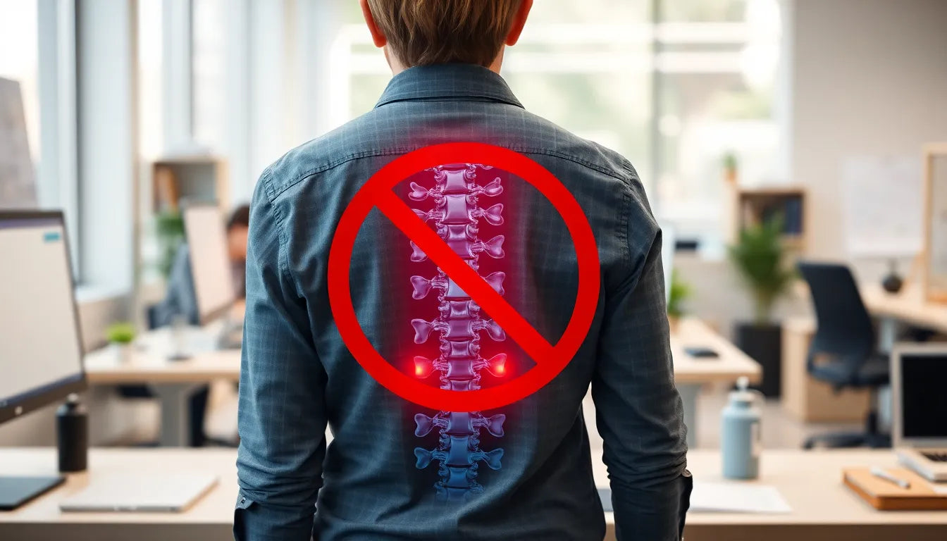 Arbeiten mit arthrose im rücken: so bewältigen Sie den Alltag schmerzfrei - Illustration