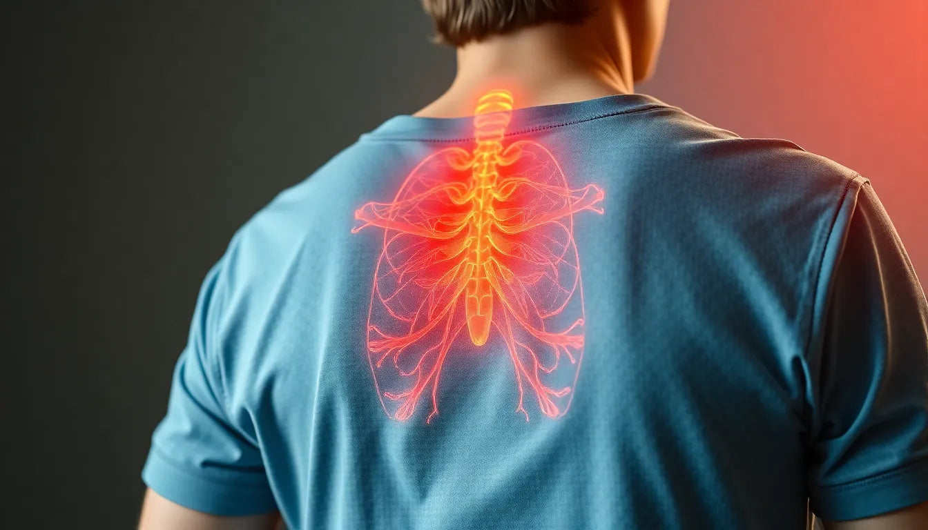 Schmerzen im Rücken und Übelkeit: Ursachen und Lösungen für ein besseres Wohlbefinden - Illustration