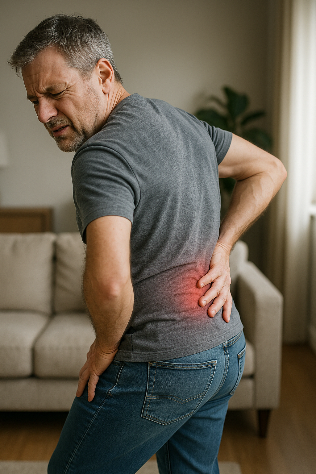 Schmerzen im unteren Rücken: Ursachen verstehen und lindern - Illustration