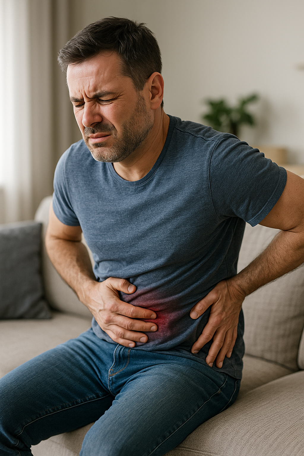 Magen- und rückenschmerzen: der unsichtbare Zusammenhang und wie Sie ihn lösen können - Illustration