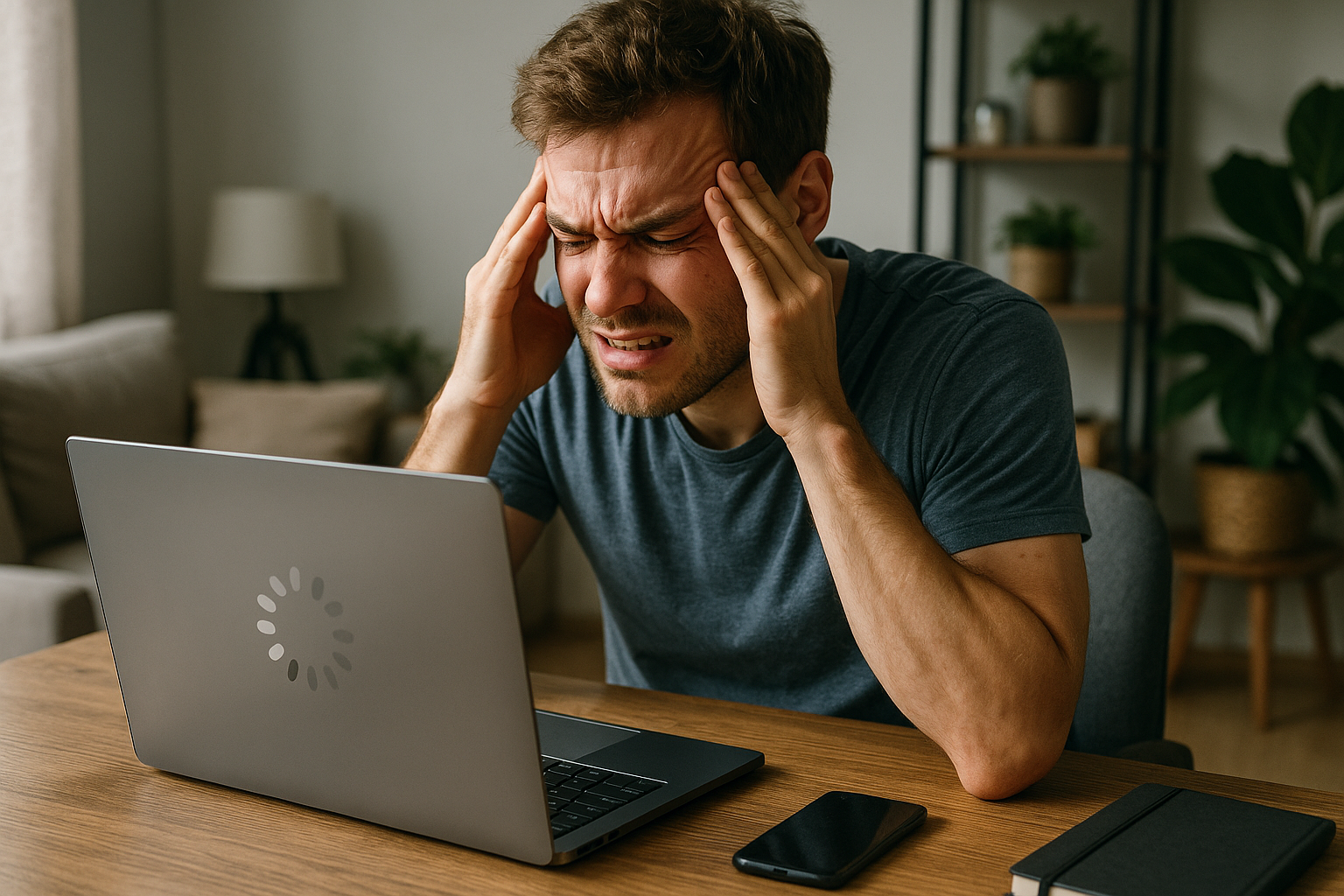 Wenn Geduld auf die Probe gestellt wird: warum langsame Ladezeiten Stress verursachen können - Illustration