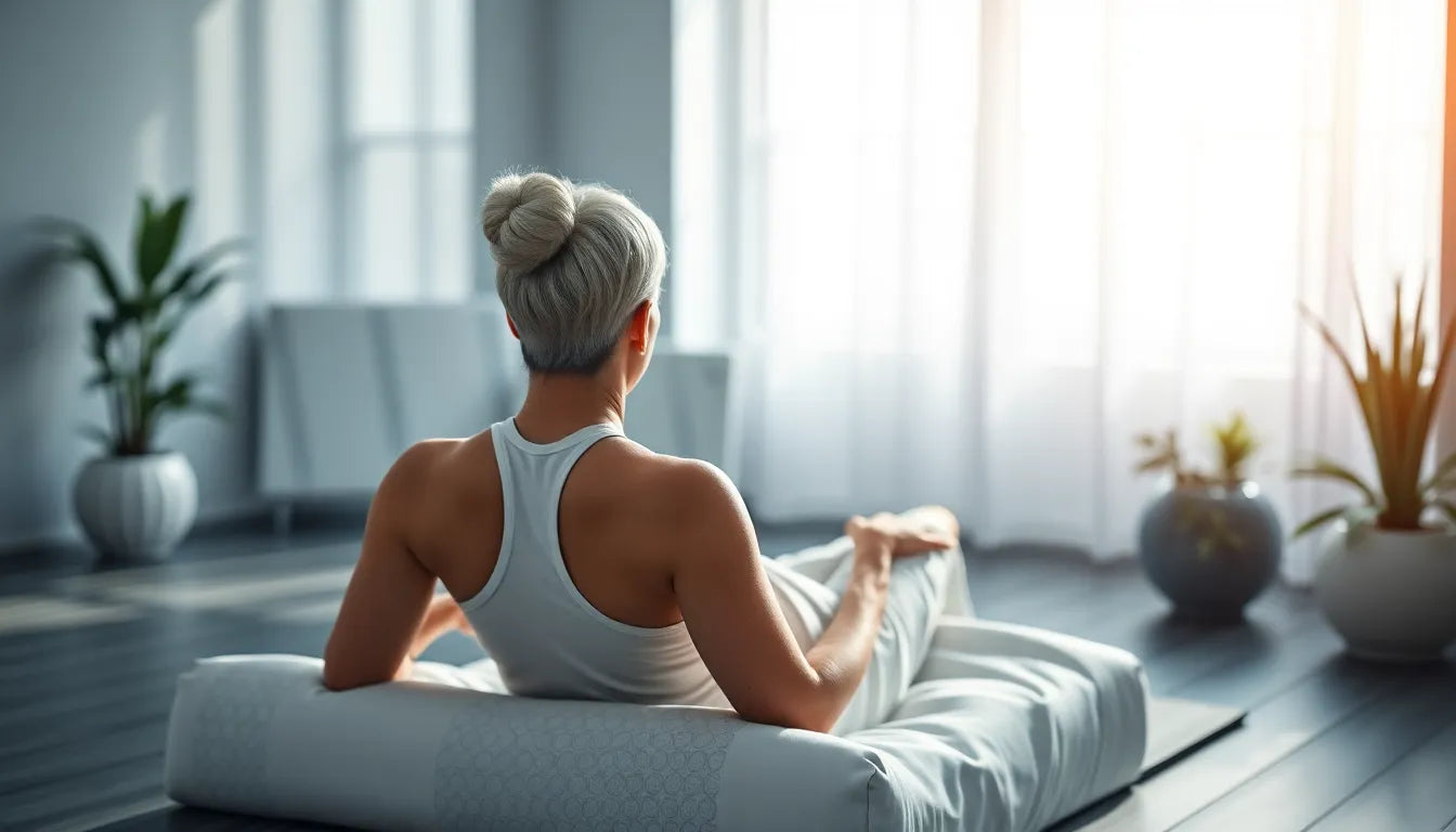 Übungsleser entdecken die besten dehnübungen nach dem training für maximale entspannung - Illustration