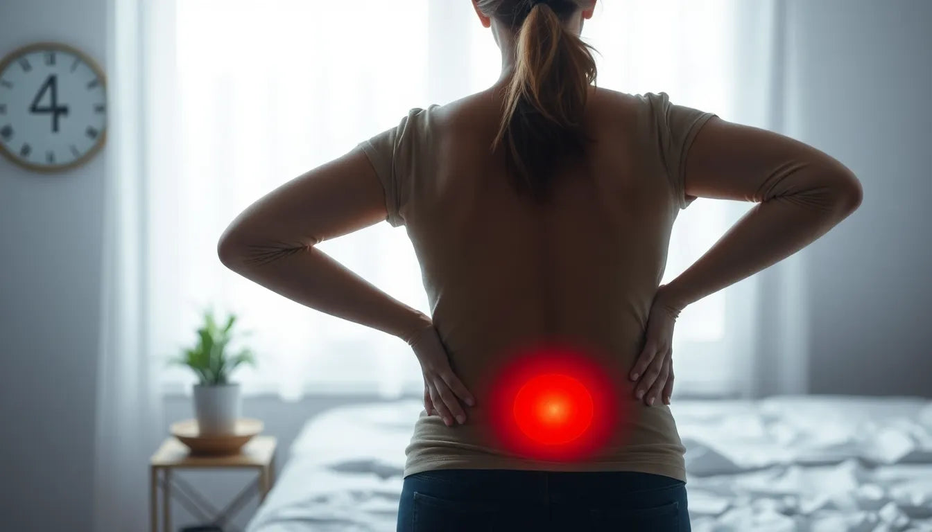 Nächtliche rückenschmerzen in der schwangerschaft lindern: Tipps für besseren schlaf - Illustration