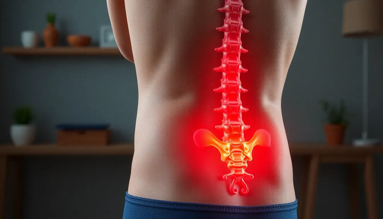 Rückenschmerzen links unten: Ursachen und Lösungen entdecken - Illustration