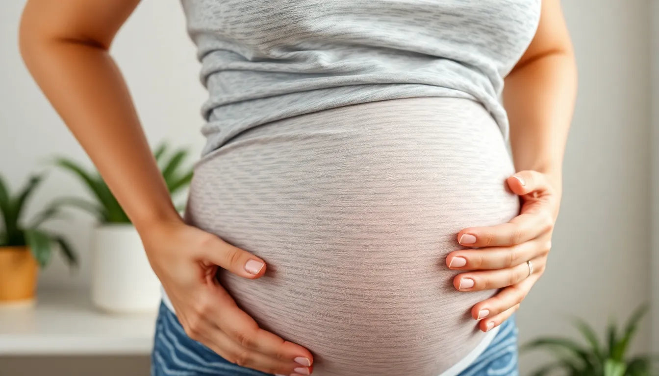 Linderung für den schmerzenden unteren Rücken während der Schwangerschaft: Tipps und Lösungen für werdende Mütter - Illustration