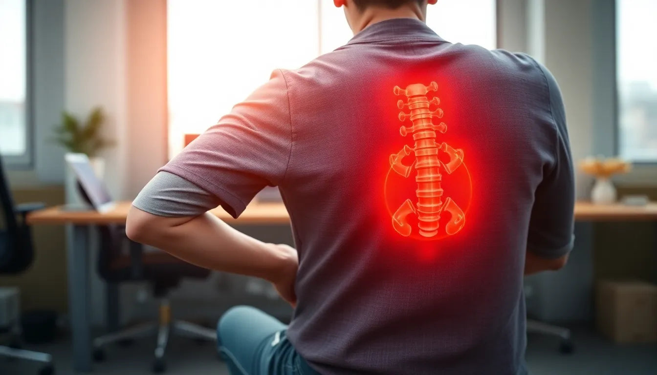 Schmerzen in der linken Lendengegend verstehen und lindern - Illustration