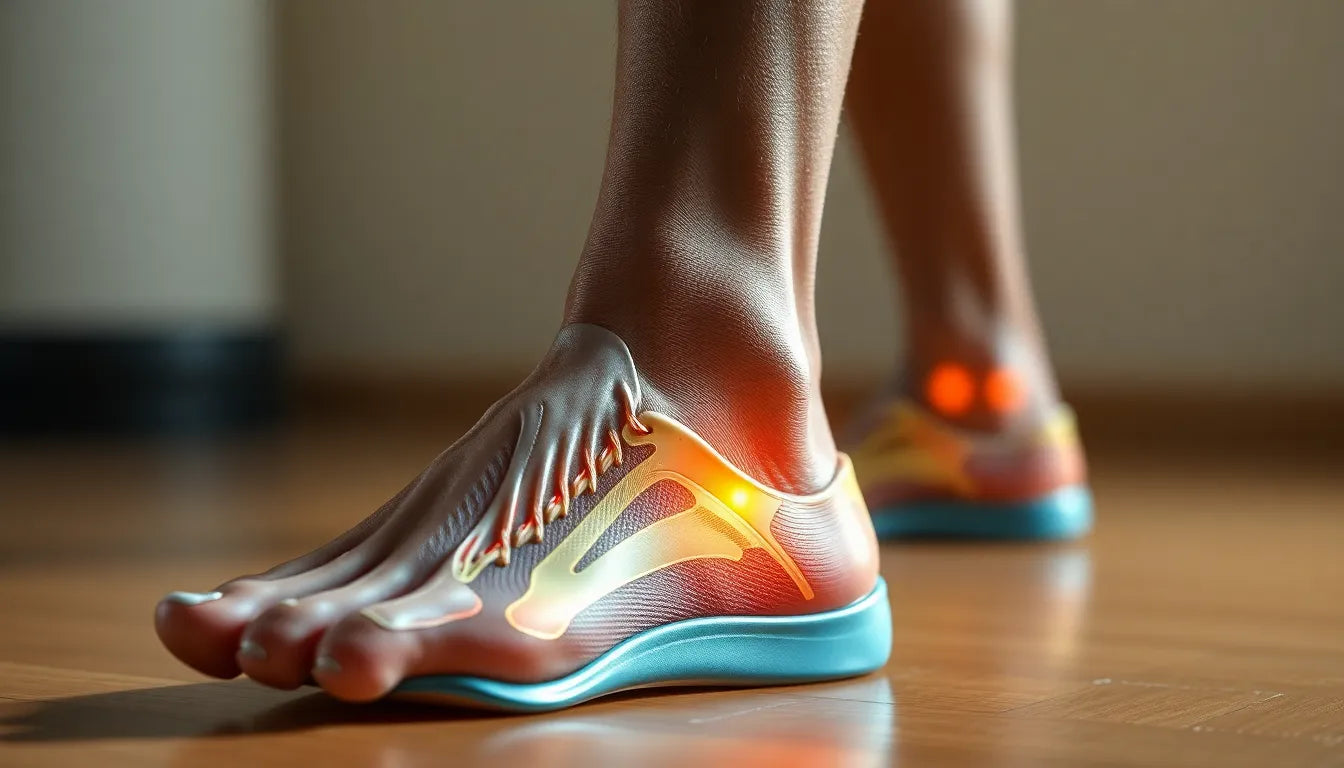 Übungsleser: effektive Techniken gegen Fersensporn-Schmerzen entdecken - Illustration