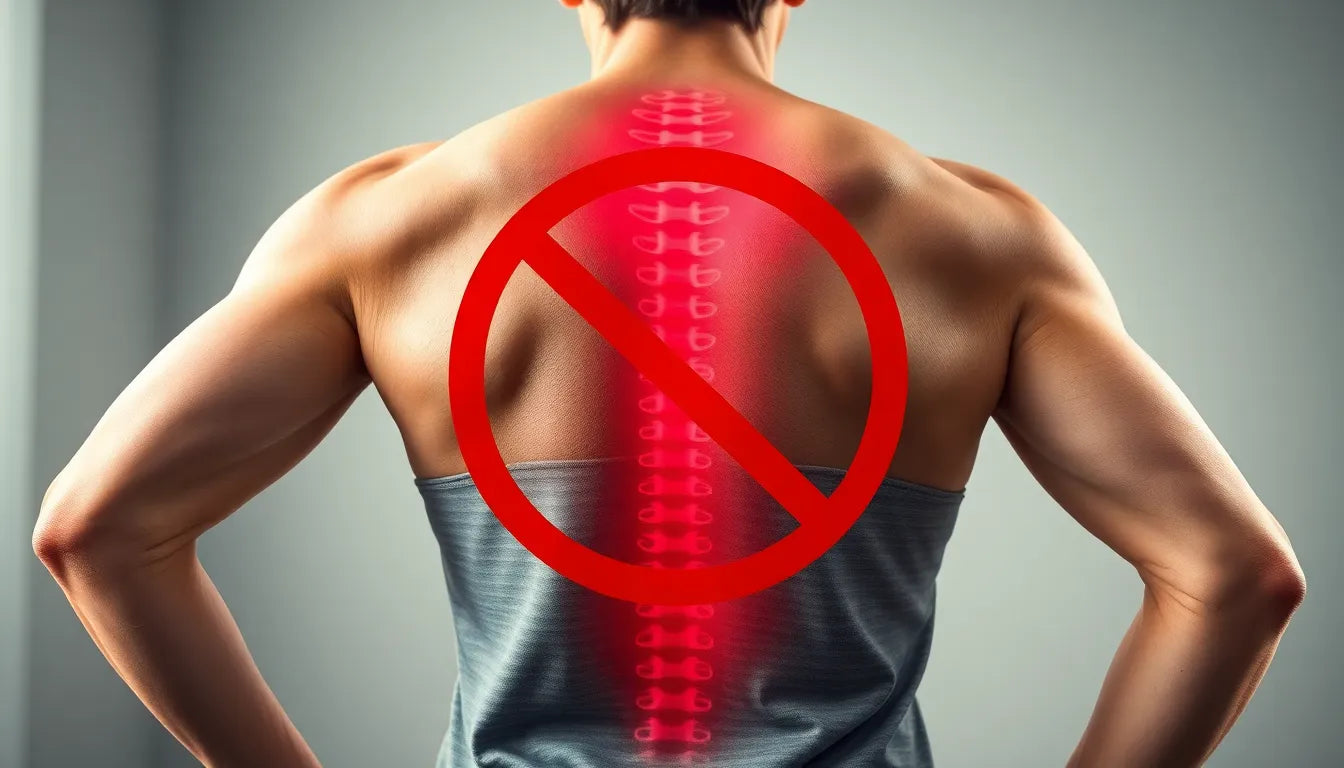 Schmerzfrei durch gezielte rückenübungen bei bandscheibenvorfall - Illustration