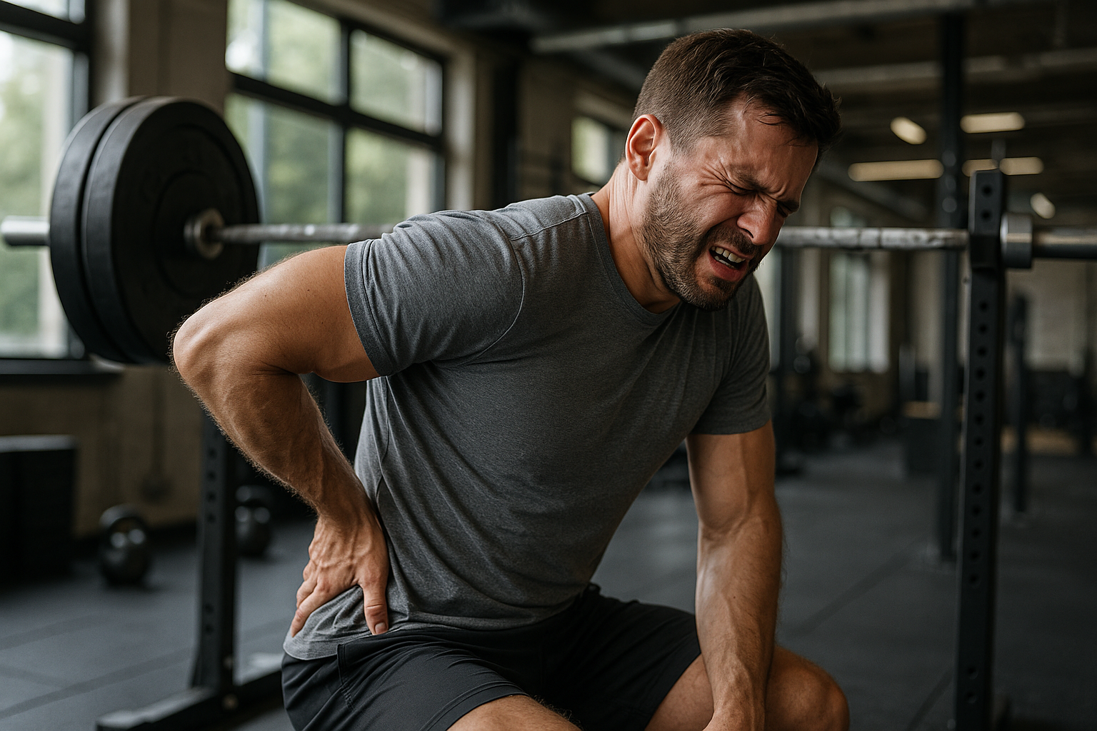 Rückenschmerzen nach dem krafttraining vermeiden: Tipps für schmerzfreies Muskelwachstum - Illustration