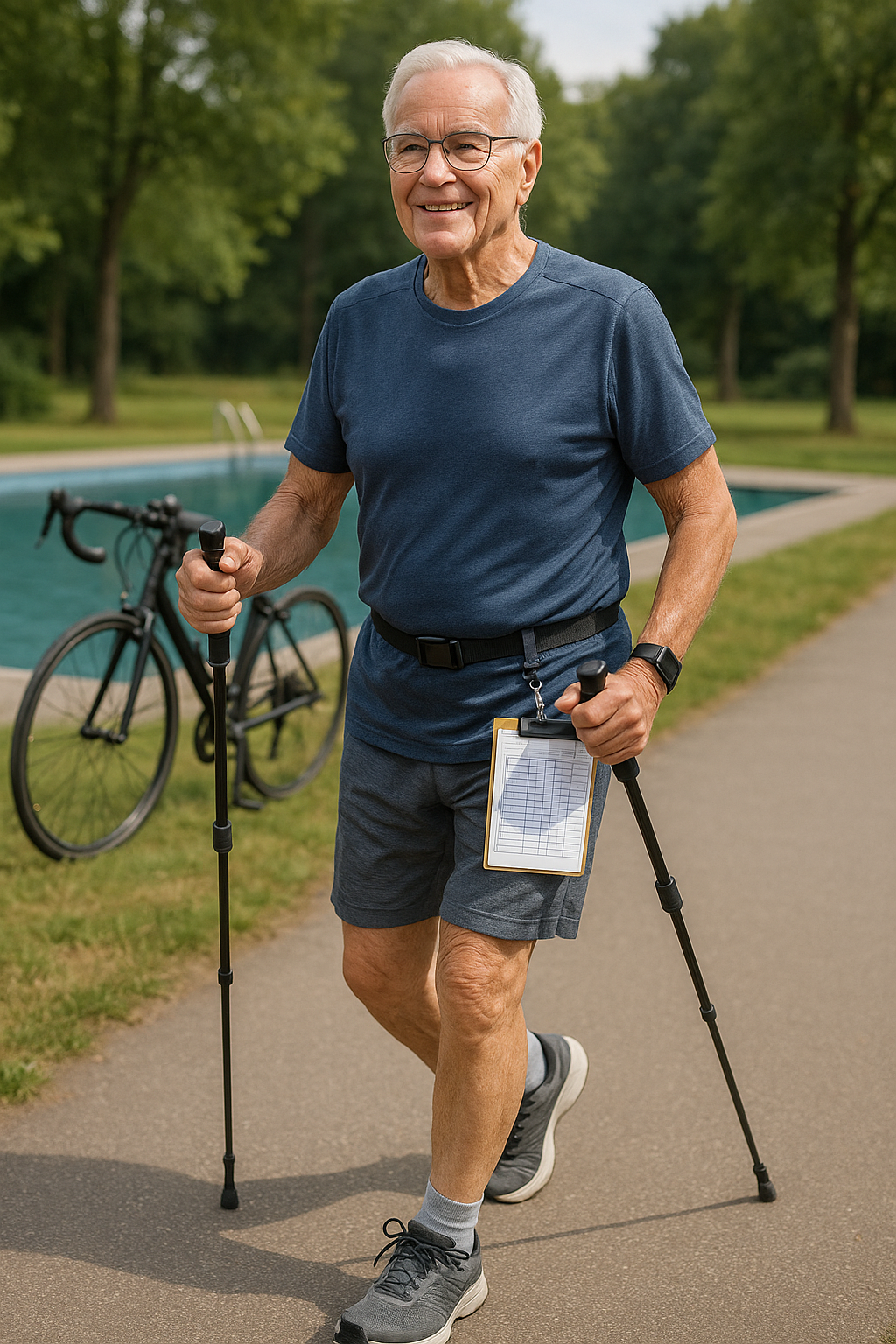 Sportlich und fit: Aktiv bleiben mit 70 und darüber hinaus - Illustration