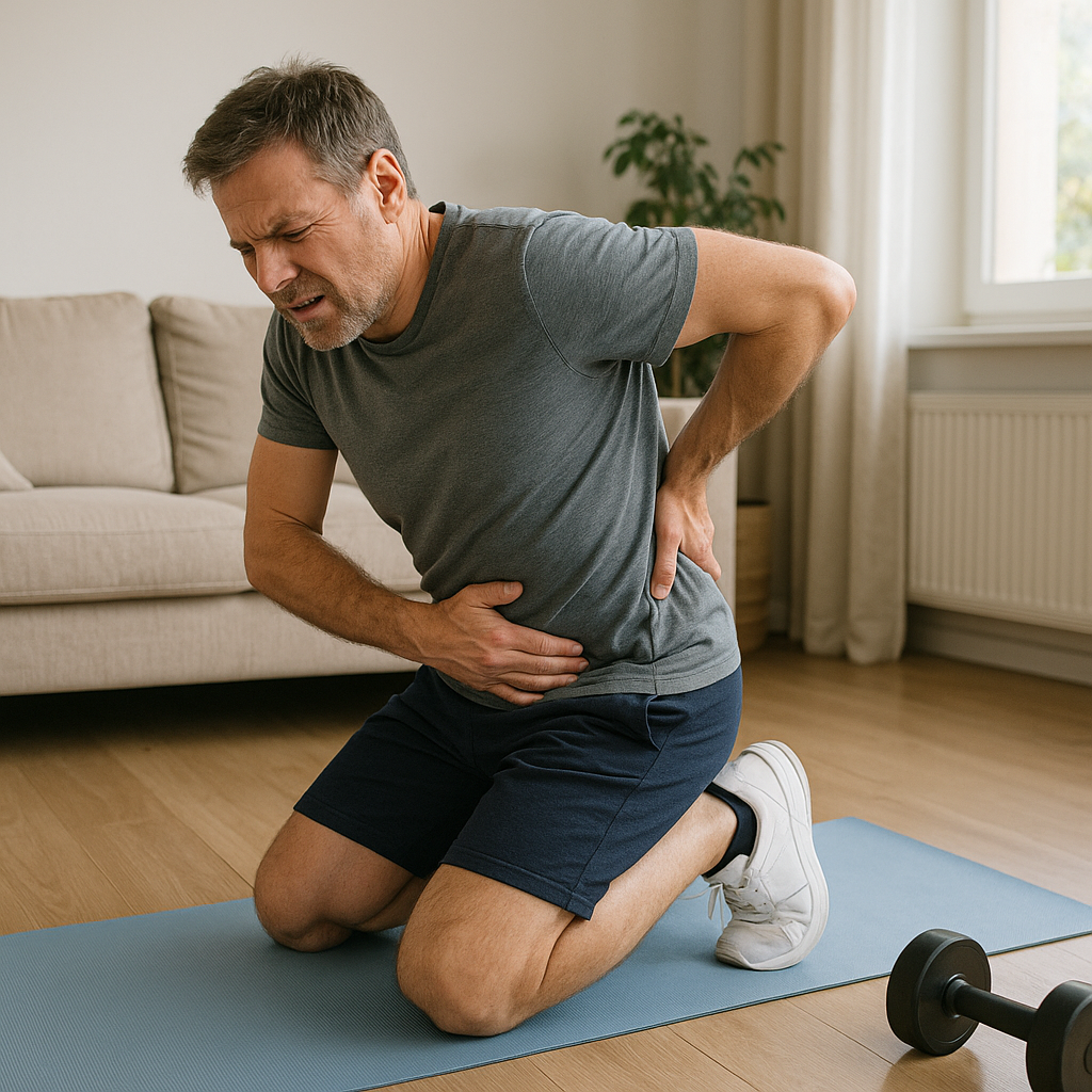 Übungsleser: schnelle Linderung bei akuten Lendenschmerzen durch gezielte Übungen - Illustration