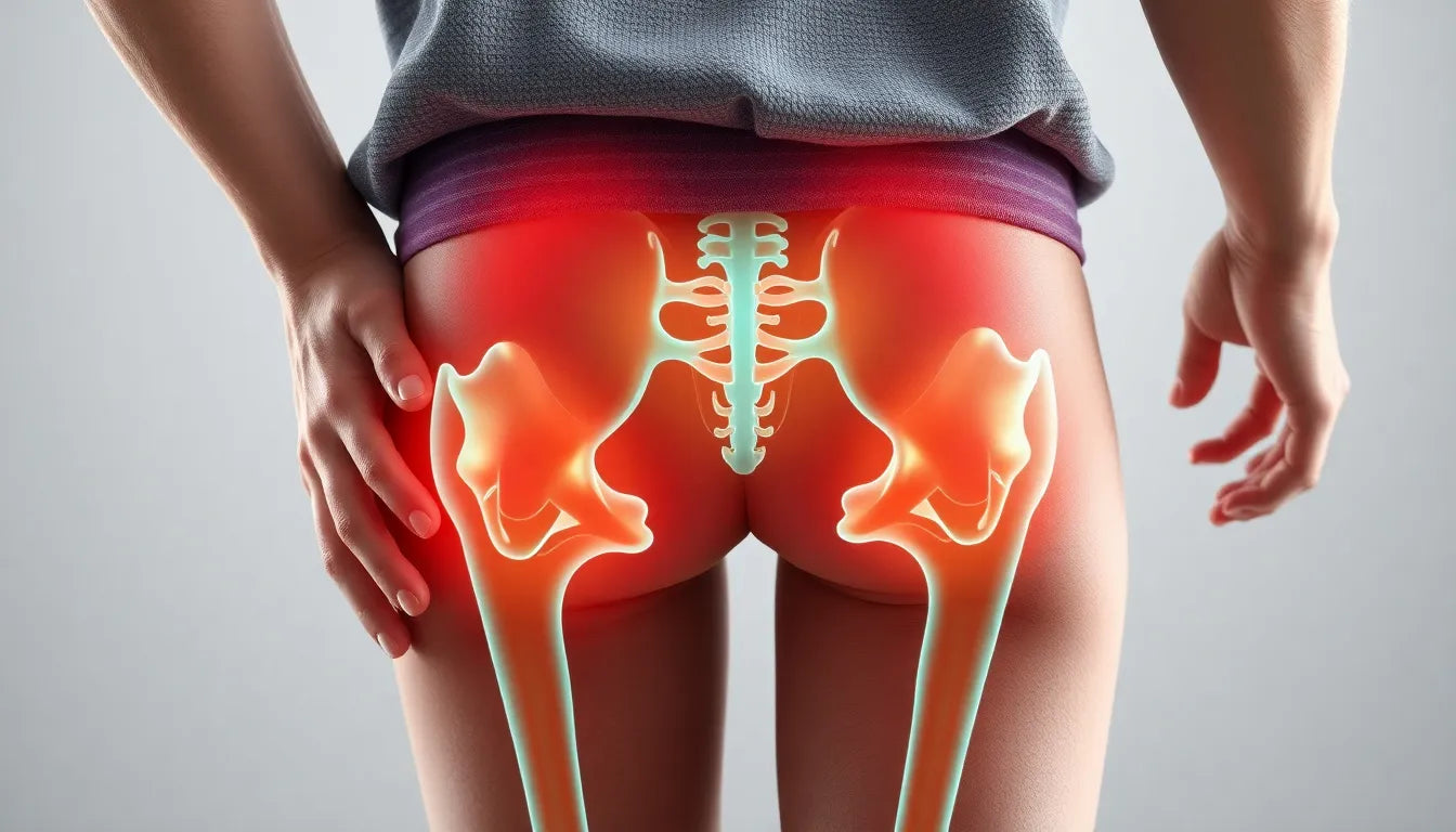 Schmerzen im Steißbein: Ursachen verstehen und lindern - Illustration