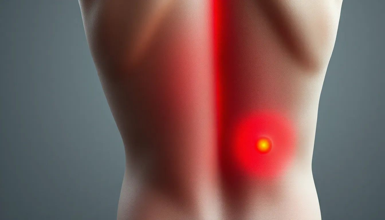 Schmerzen in der rechten Rückenseite verstehen und lindern - Illustration