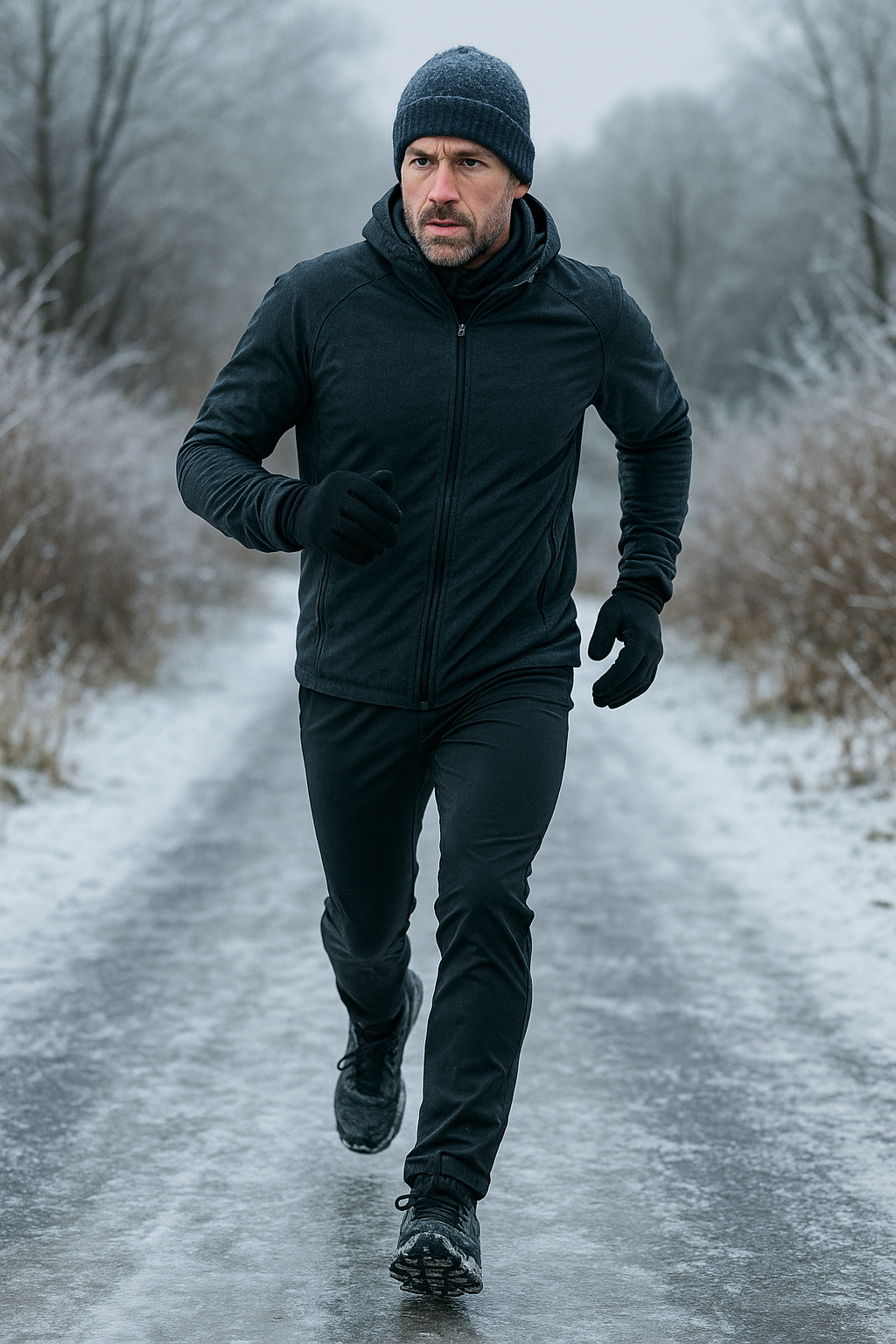 Laufen bei Frost: Tipps für ein sicheres und gesundes Wintertraining - Illustration