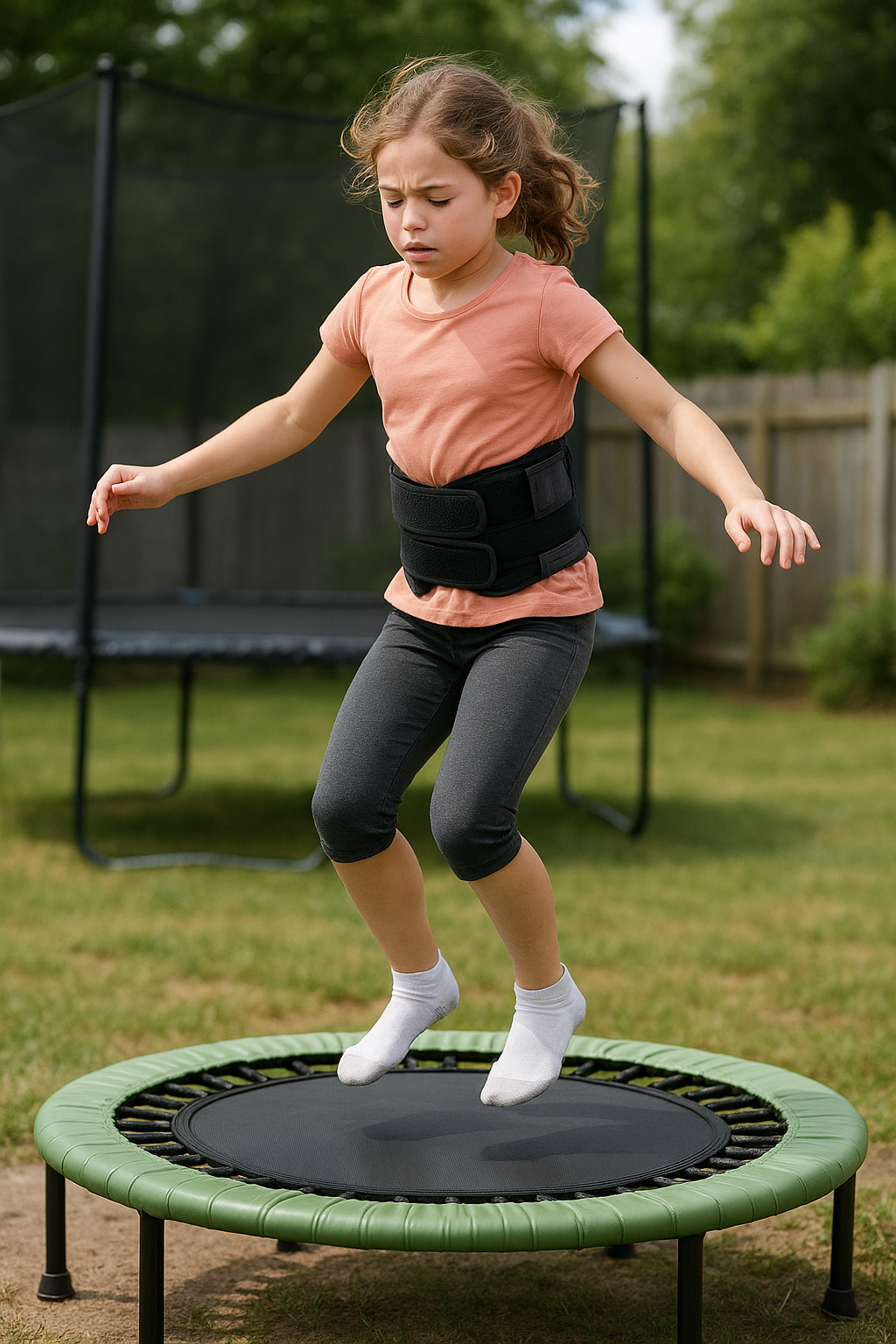 Trampolinspaß ohne Schmerz: So schützen Sie den Rücken Ihrer Kinder - Illustration