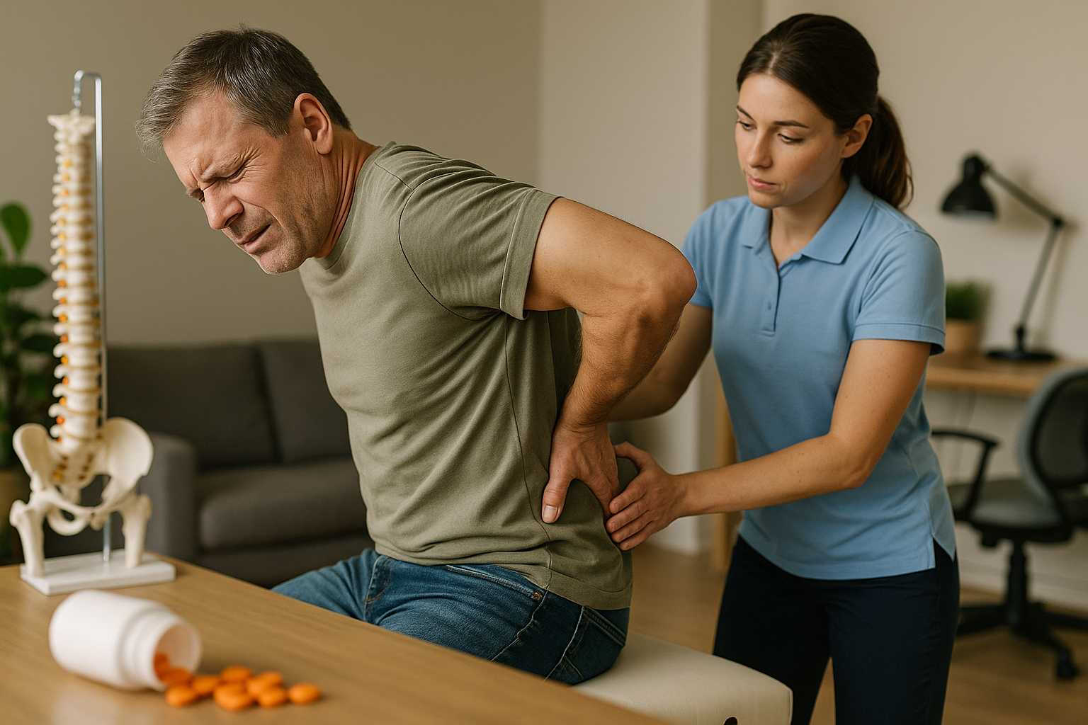 Schmerzmittel bei Rückenschmerzen: Was wirklich hilft und wann Alternativen besser sind - Illustration