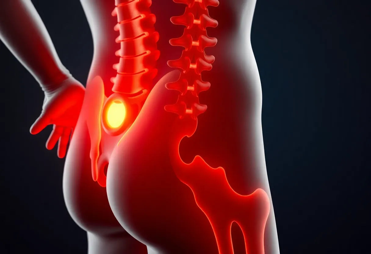 Bewegung statt Bettruhe: moderne Wege zur Behandlung eines bandscheibenvorfalls - Illustration