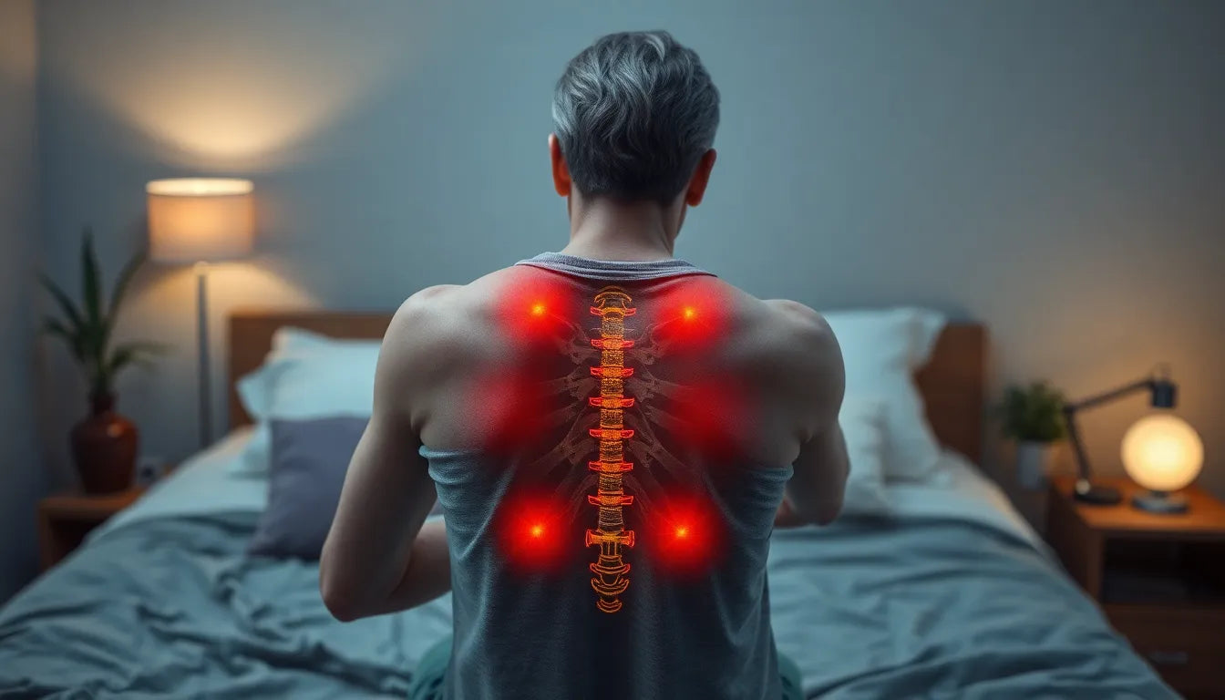 Erwache schmerzfrei: Tipps gegen morgendliche Rückenschmerzen - Illustration