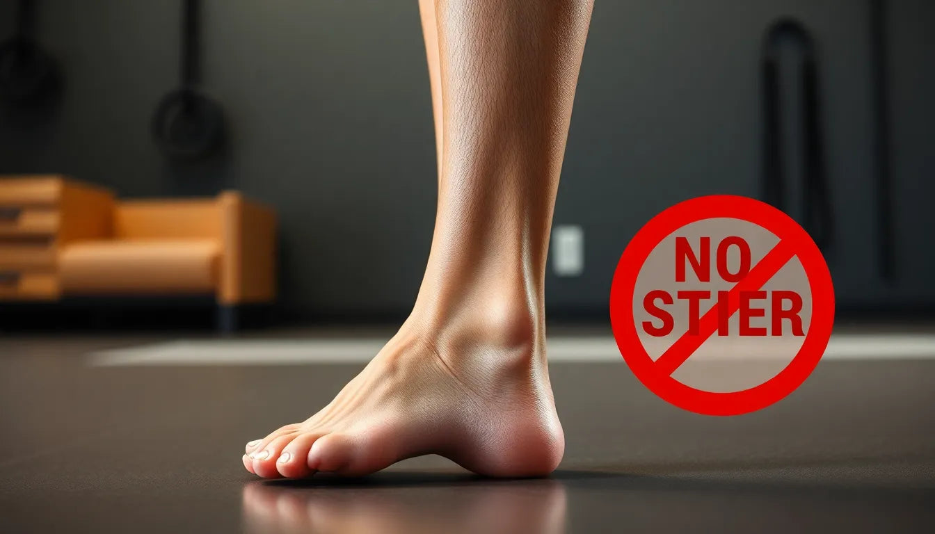 Übungsleser entdecken effektive Übungen für die fußmuskulatur - Illustration