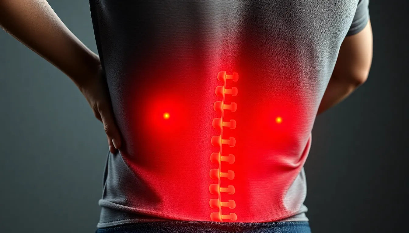 Schmerzfrei bücken: Tipps bei Schmerzen im unteren Rücken - Illustration