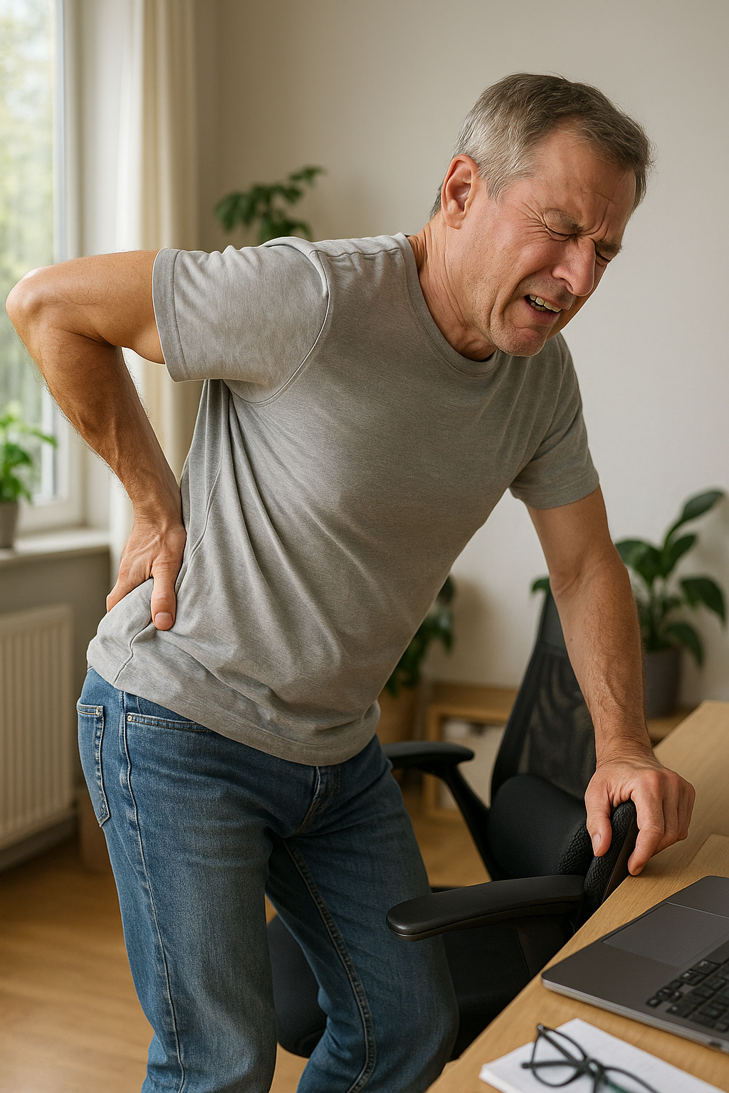 Bewegungsschmerz ade: Tipps gegen Rückenschmerzen nach falscher Bewegung - Illustration