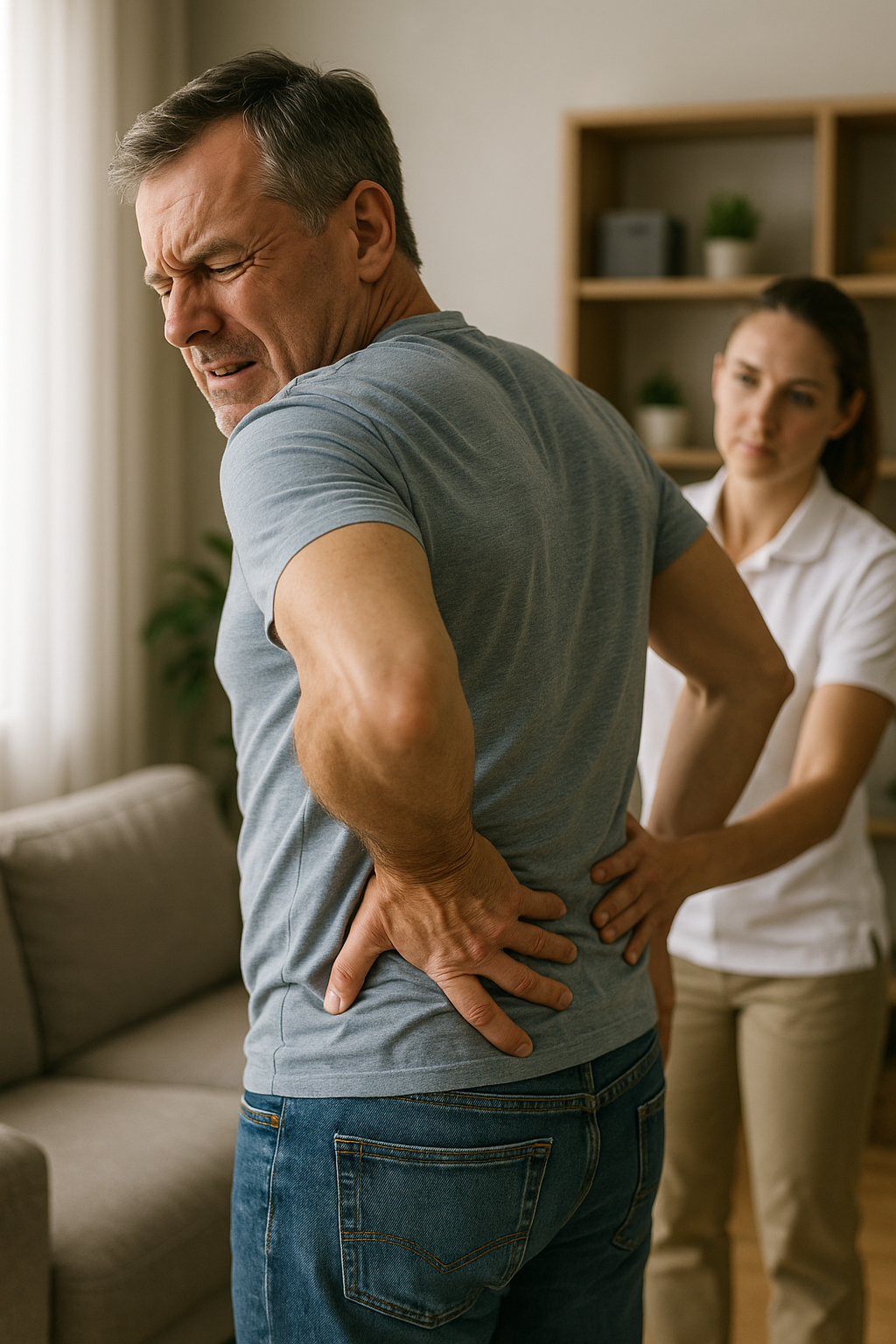 Lendenschmerzen adé: Wege zur Schmerzlinderung und Prävention - Illustration