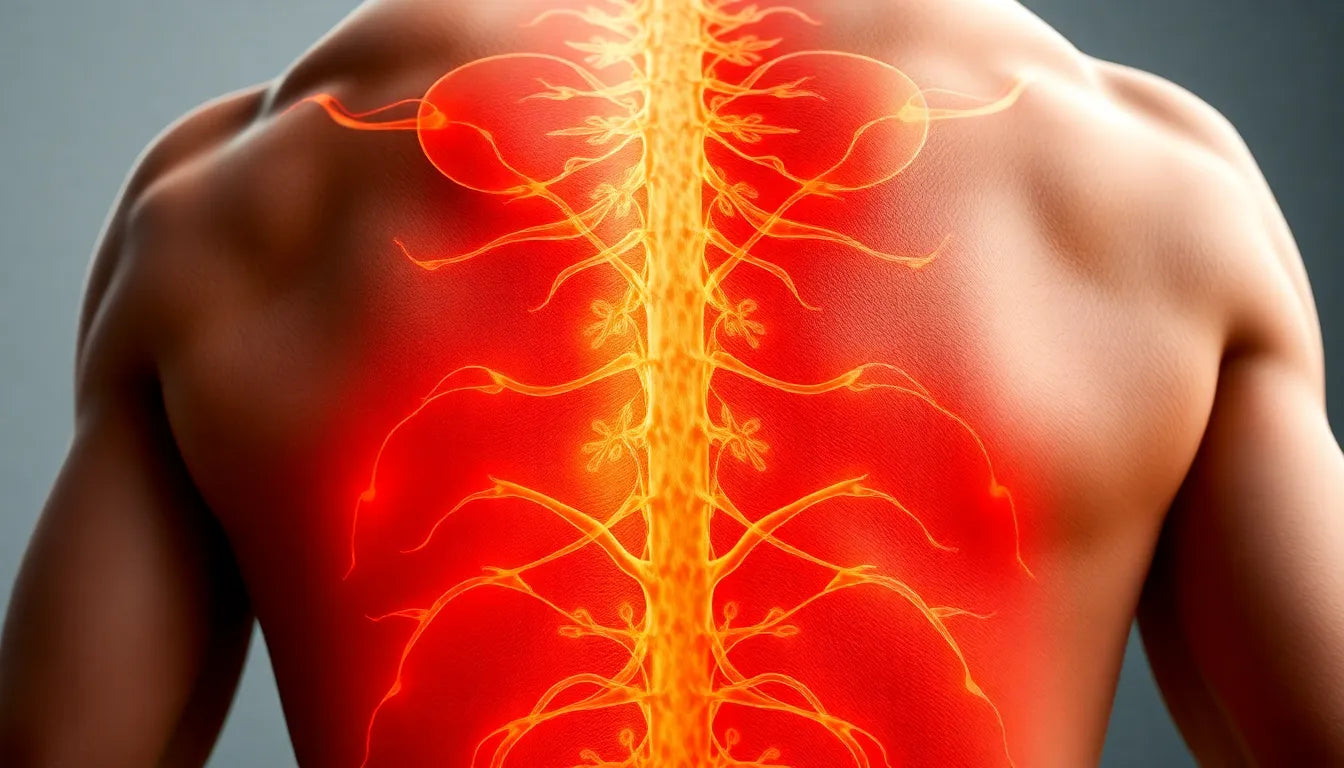 Kann Rückenschmerz Bauchschmerzen verursachen? - Illustration